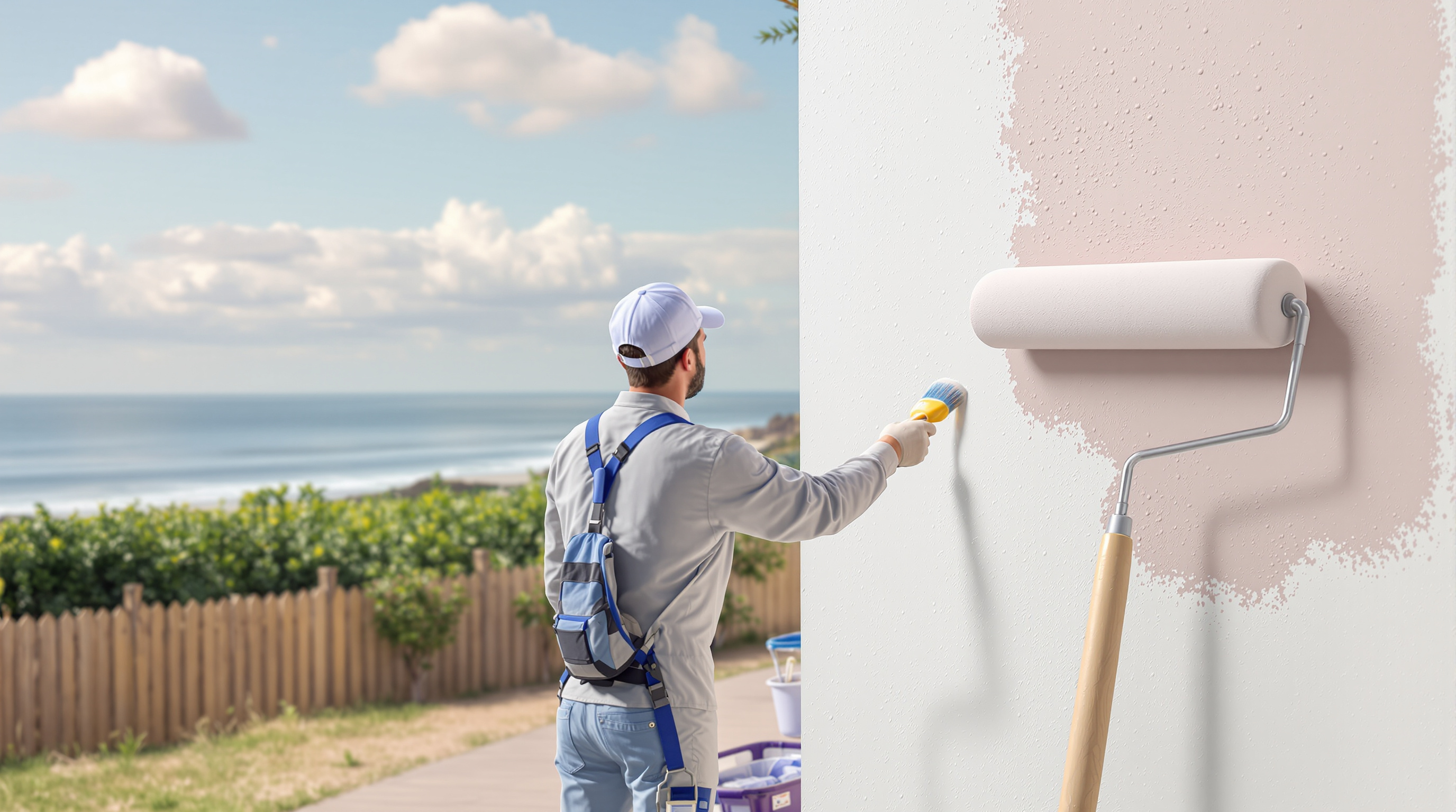 Choisir sa peinture façade bord de mer